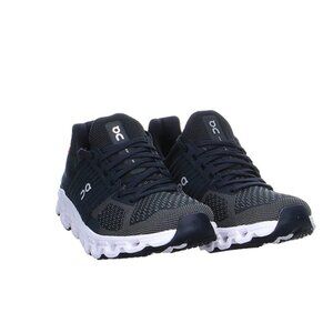 On Running Cloudswift Women's Helion Superfoam Lace Up Trainers in Black Grey